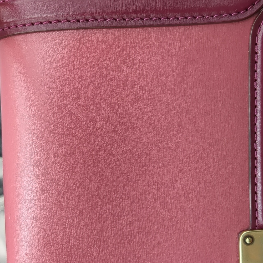Coach Hutton Shoulder Bag Color Block Canvas & Leather - Picture 8 of 15
